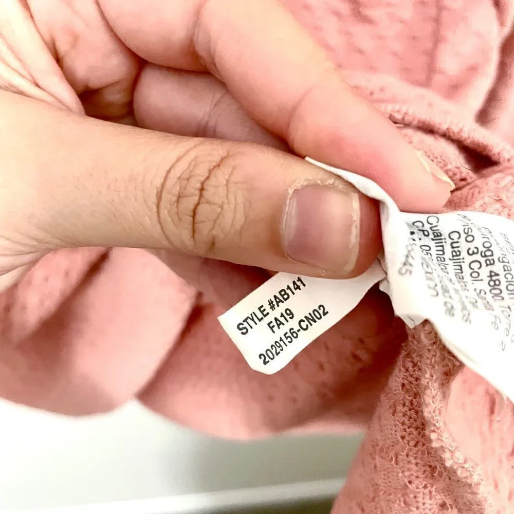 J. Crew Textured Mock Neck Sweater Pink AB141 Size S